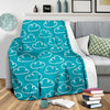 Drawn Cloud Pattern Print Blanket-grizzshop