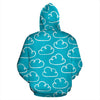 Drawn Cloud Pattern Print Men Women Pullover Hoodie-grizzshop