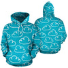 Drawn Cloud Pattern Print Men Women Pullover Hoodie-grizzshop