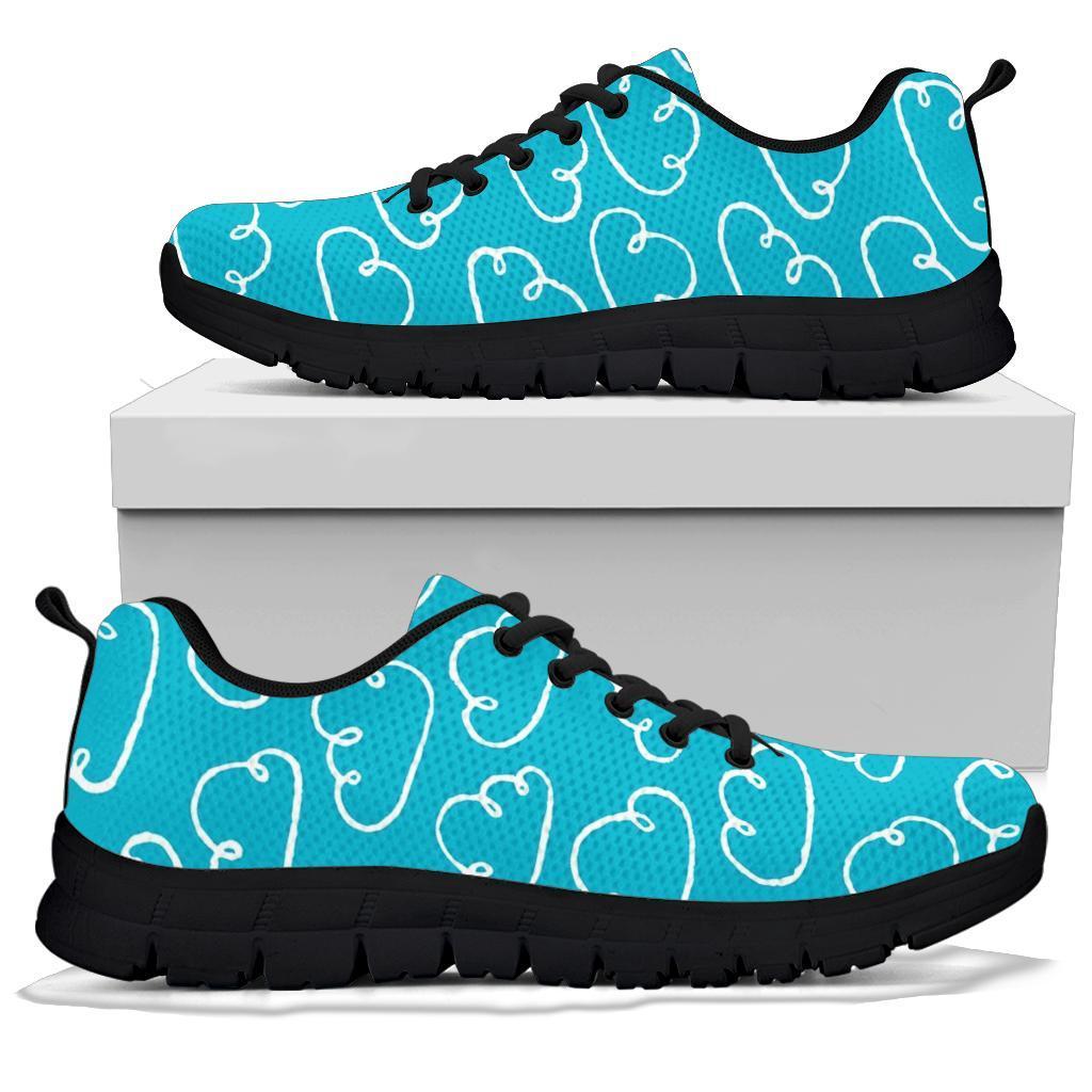 Drawn Cloud Pattern Print Sneaker Shoes For Men Women-grizzshop