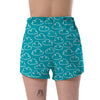 Drawn Cloud Pattern Print Women's Shorts-grizzshop