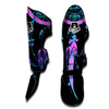 Dream Catcher Blue And Purple Black Print Muay Thai Shin Guards-grizzshop