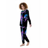 Dream Catcher Blue And Purple Black Print Women's Pajamas-grizzshop