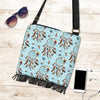 Dream Catcher Blue Feather Crossbody Bags-grizzshop