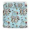 Load image into Gallery viewer, Dream Catcher Blue Feather Duvet Cover Bedding Set-grizzshop