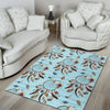 Dream Catcher Blue Feather Floor Mat-grizzshop