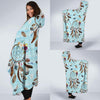 Dream Catcher Blue Feather Hooded Blanket-grizzshop