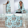 Dream Catcher Blue Feather Hooded Blanket-grizzshop