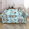 Dream Catcher Blue Feather Loveseat Cover-grizzshop