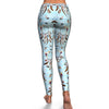 Dream Catcher Blue Feather Pattern Print Pattern Women Leggings-grizzshop