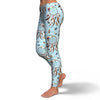 Dream Catcher Blue Feather Pattern Print Pattern Women Leggings-grizzshop