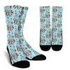 Dream Catcher Blue Feather Pattern Print Unisex Crew Socks-grizzshop