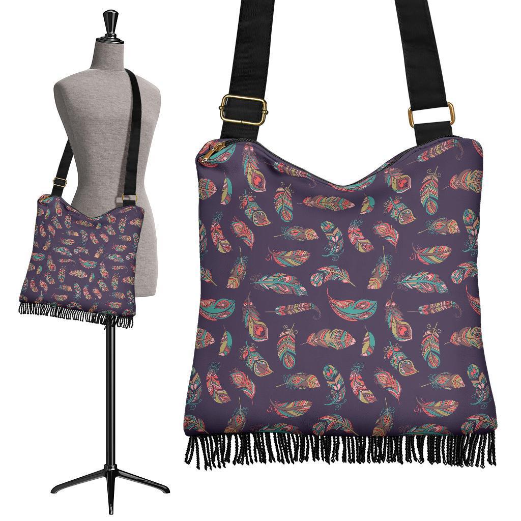 Dream Catcher Boho Feather Crossbody Bags-grizzshop