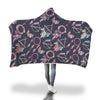 Dream Catcher Boho Feather Pattern Print Hooded Blanket-grizzshop