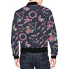 Dream Catcher Boho Feather Pattern Print Men's Bomber Jacket-grizzshop