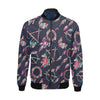 Dream Catcher Boho Feather Pattern Print Men's Bomber Jacket-grizzshop