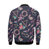 Dream Catcher Boho Feather Pattern Print Men's Bomber Jacket-grizzshop