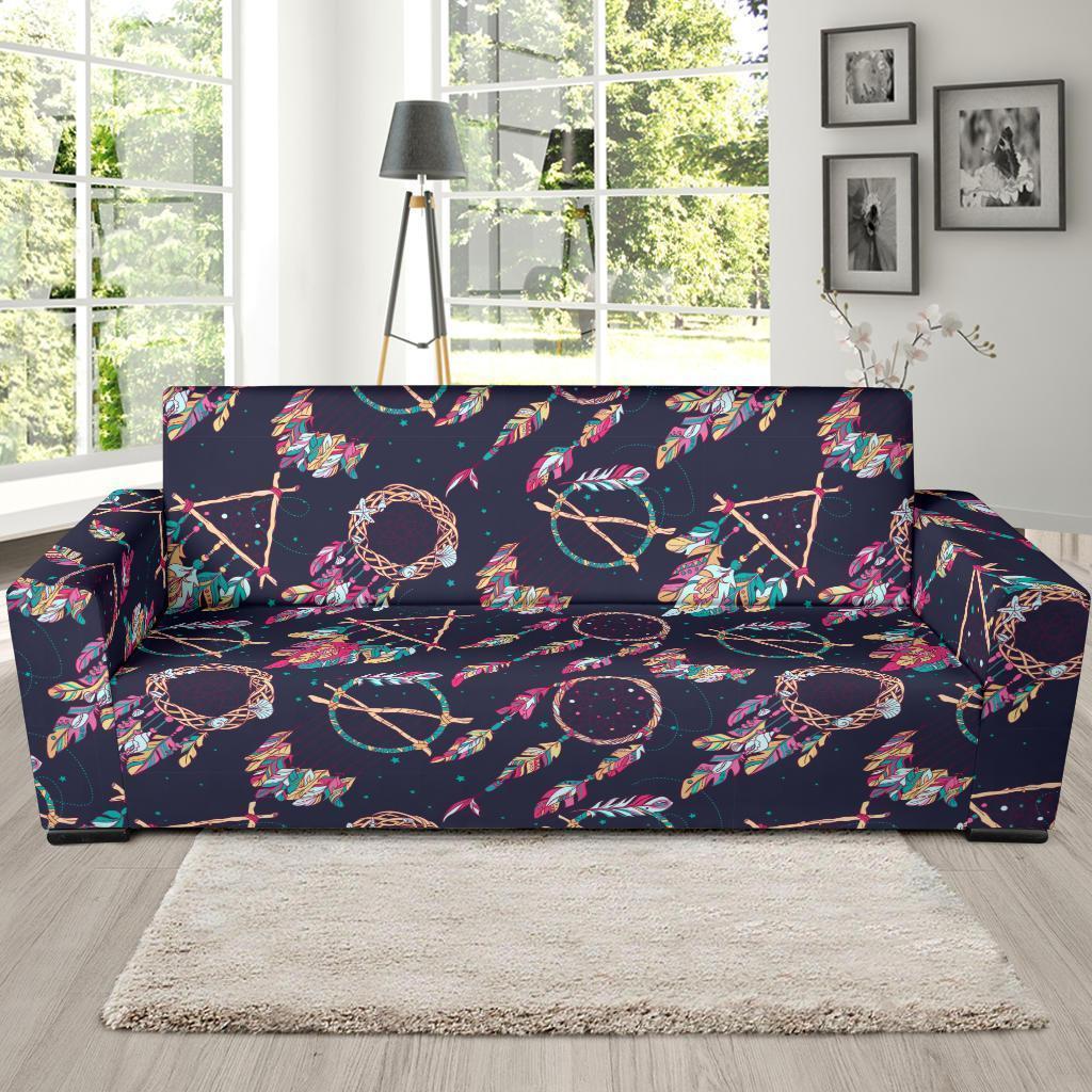 Dream Catcher Boho Feather Sofa Covers-grizzshop