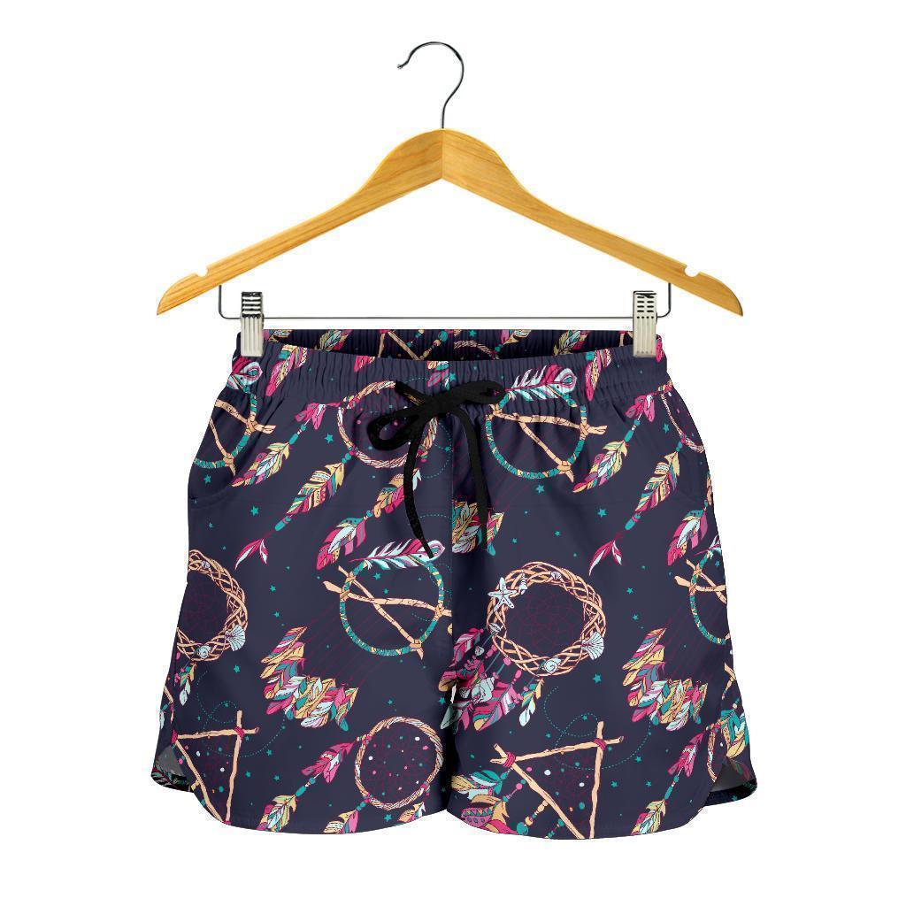 Dream Catcher Boho Feather Women's Shorts-grizzshop