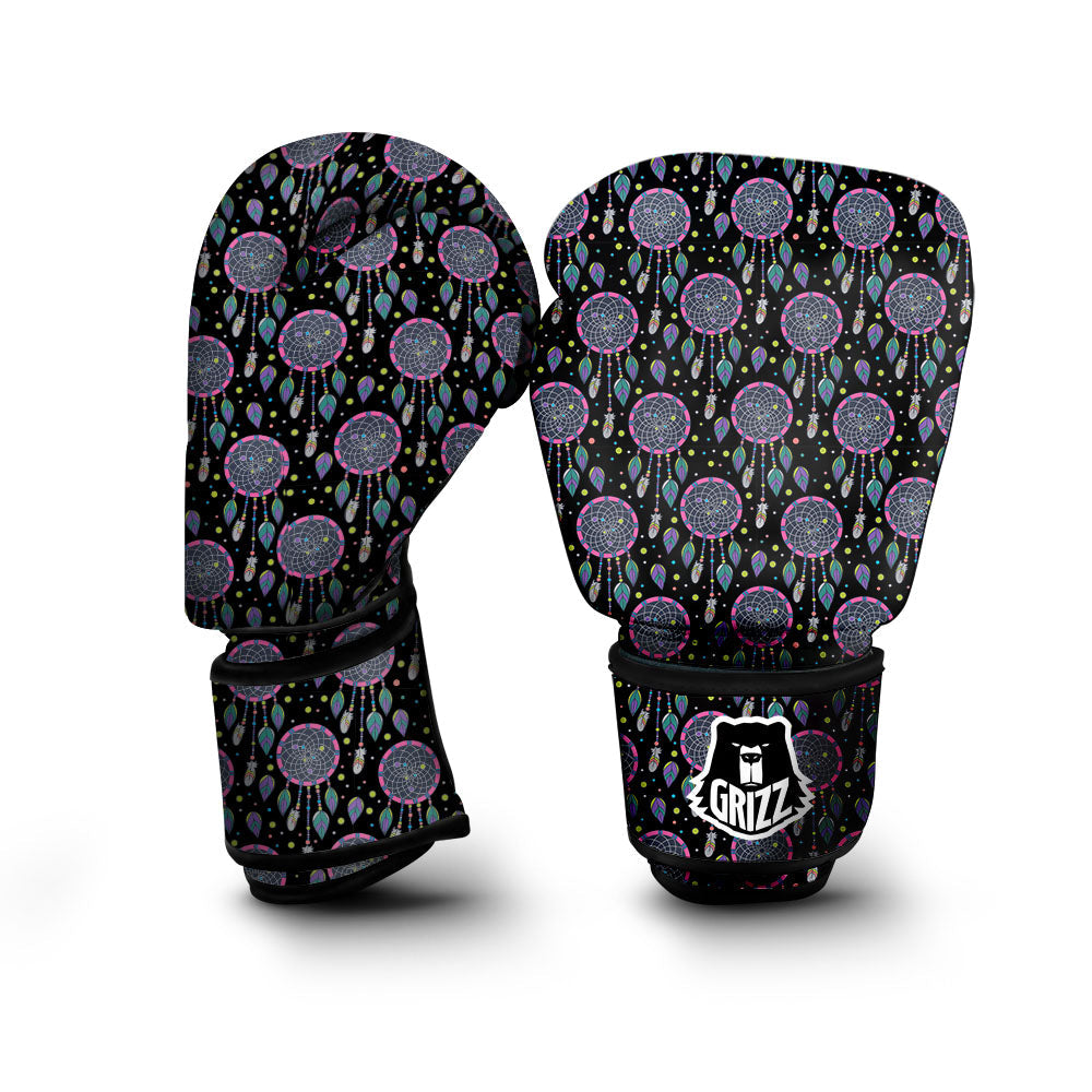 Dream Catcher Boho Print Pattern Boxing Gloves-grizzshop