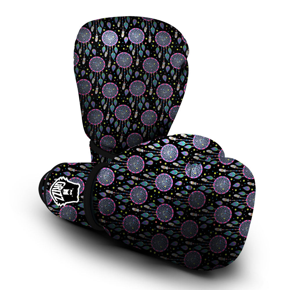Dream Catcher Boho Print Pattern Boxing Gloves-grizzshop