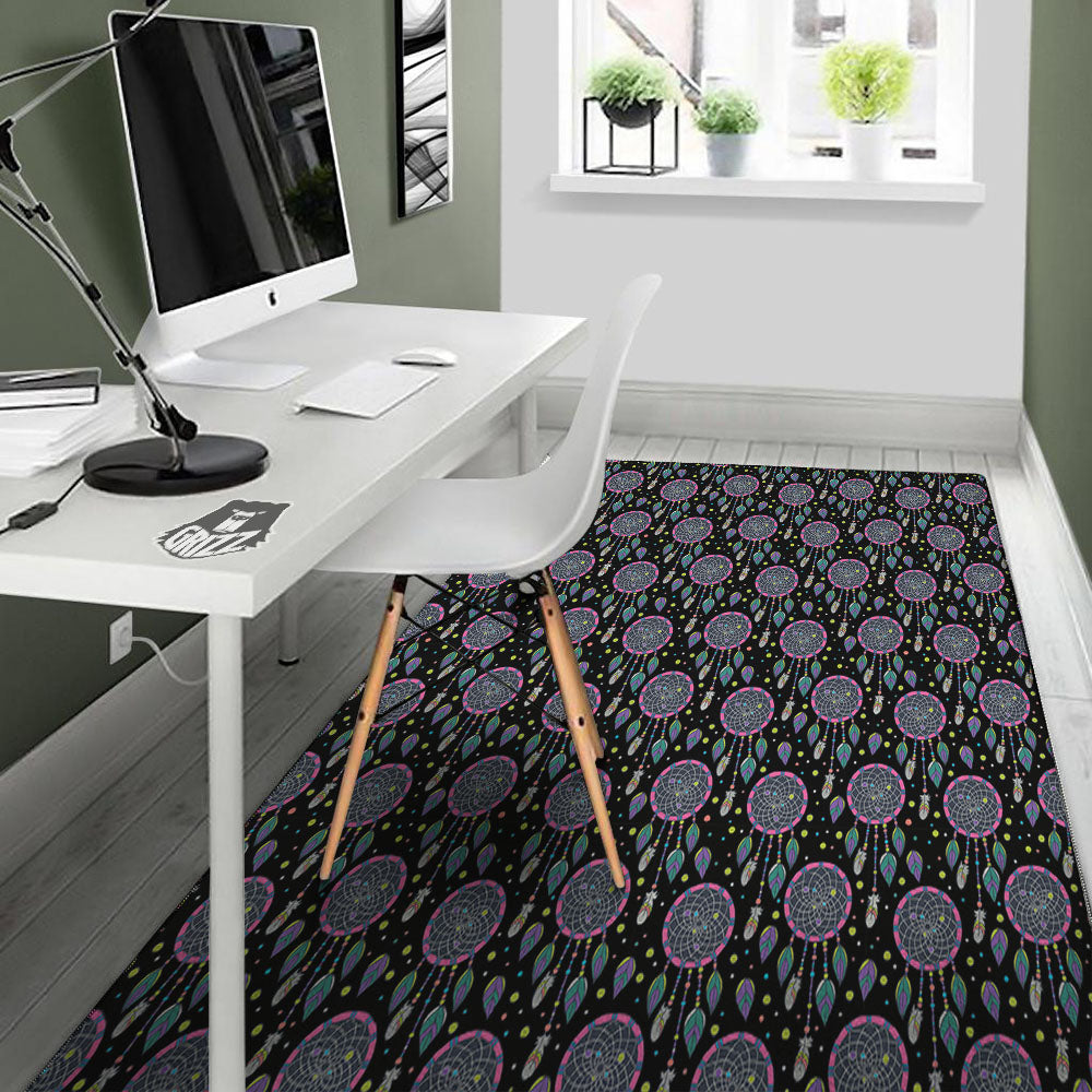 Dream Catcher Boho Print Pattern Floor Mat-grizzshop