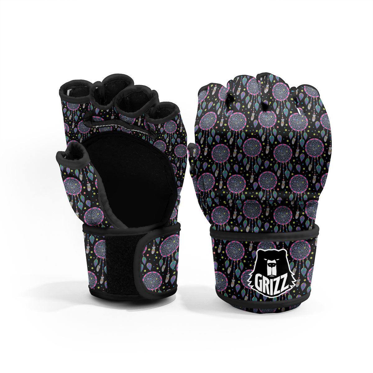 Dream Catcher Boho Print Pattern MMA Gloves-grizzshop