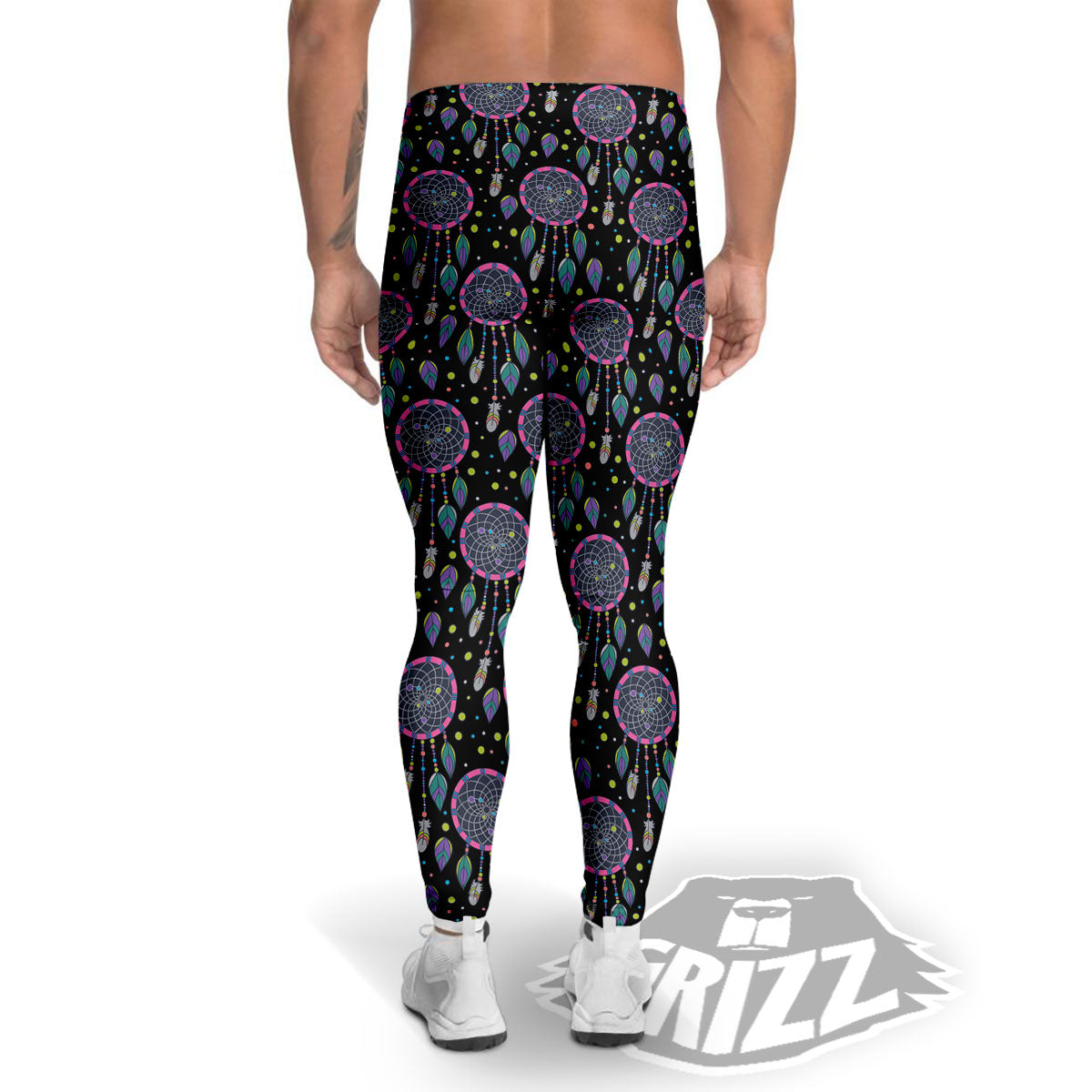 Dream Catcher Boho Print Pattern Men's Leggings-grizzshop