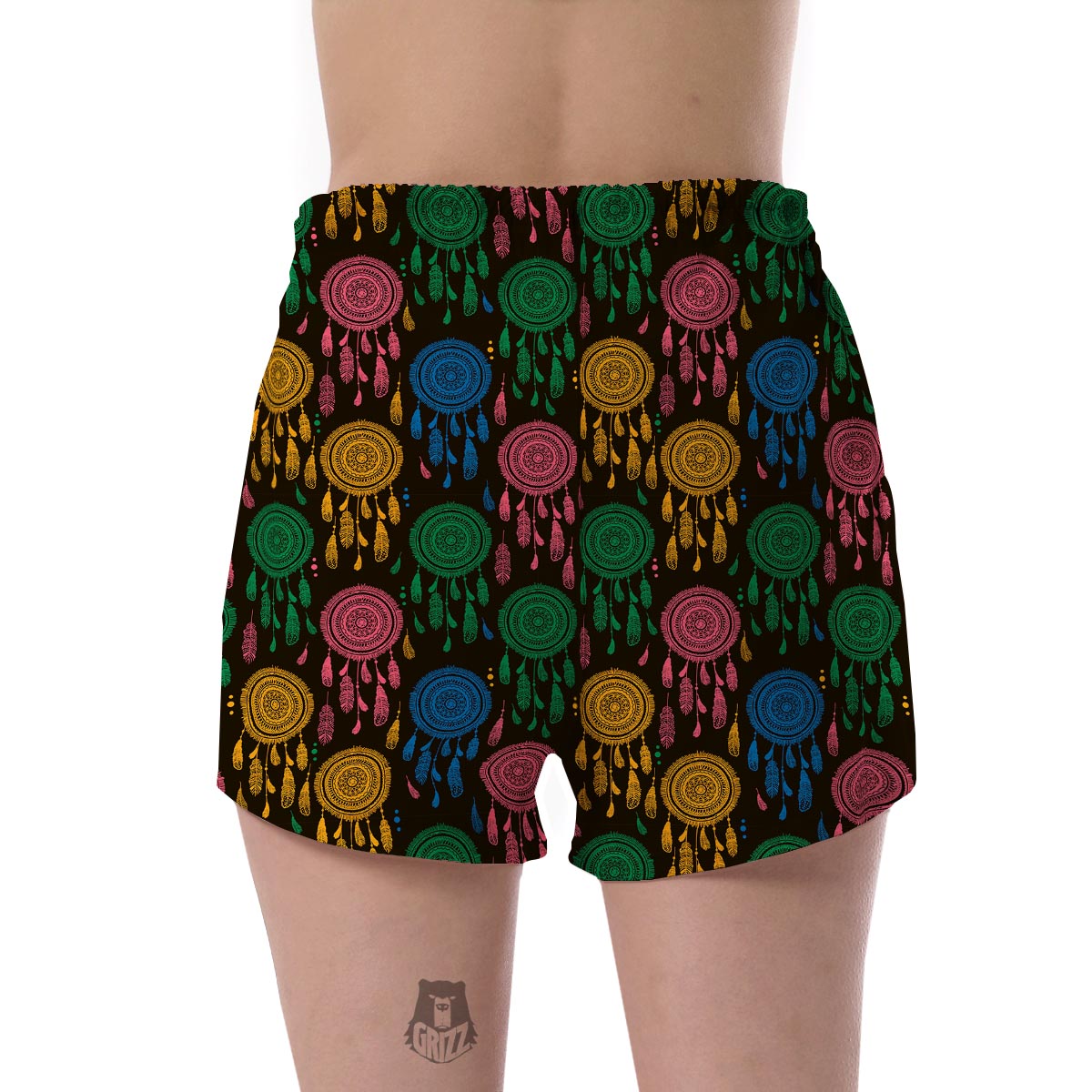 Dream Catcher Colorful Feather Women's Shorts-grizzshop