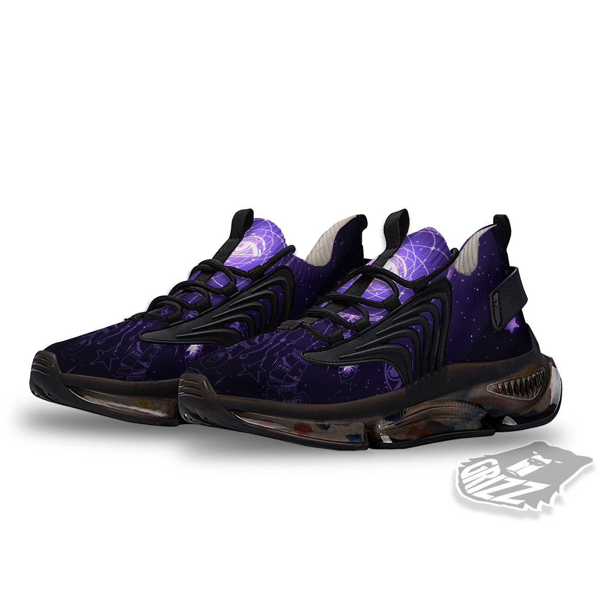 Dream Catcher Constellation Native Print Black Gym Shoes-grizzshop