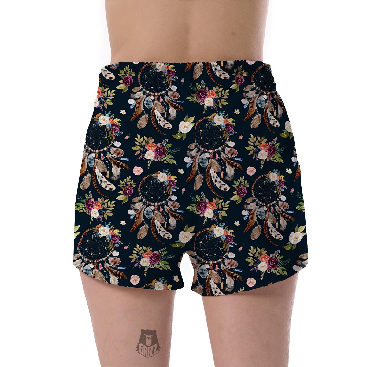 Dream Catcher Feather Boho Women's Shorts-grizzshop
