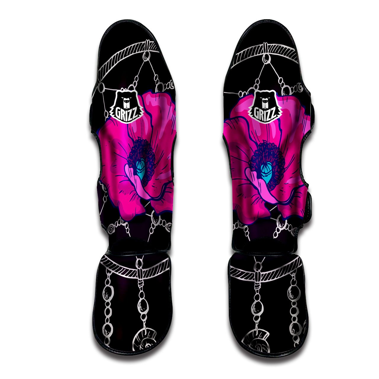 Dream Catcher Flower Bohemian Print Muay Thai Shin Guards-grizzshop