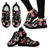 Dream Catcher Flower Boho Feather Pattern Print Black Sneaker Shoes For Men Women-grizzshop