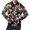 Dream Catcher Flower Boho Feather Pattern Print Men's Bomber Jacket-grizzshop