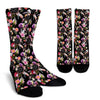 Dream Catcher Flower Boho Feather Pattern Print Unisex Crew Socks-grizzshop