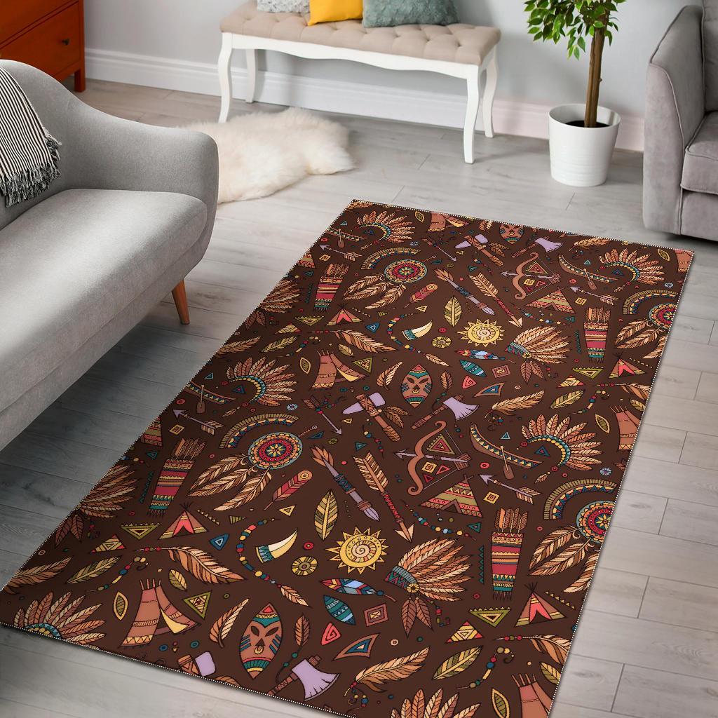 Dream Catcher Native American Boho Feather Floor Mat-grizzshop