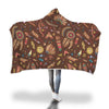 Dream Catcher Native American Boho Feather Pattern Print Hooded Blanket-grizzshop