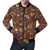 Dream Catcher Native American Boho Feather Pattern Print Men's Bomber Jacket-grizzshop