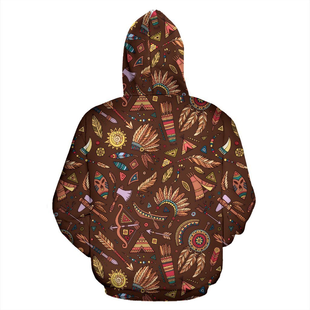 Dream Catcher Native American Boho Feather Pattern Print Women Men Pullover Hoodie-grizzshop