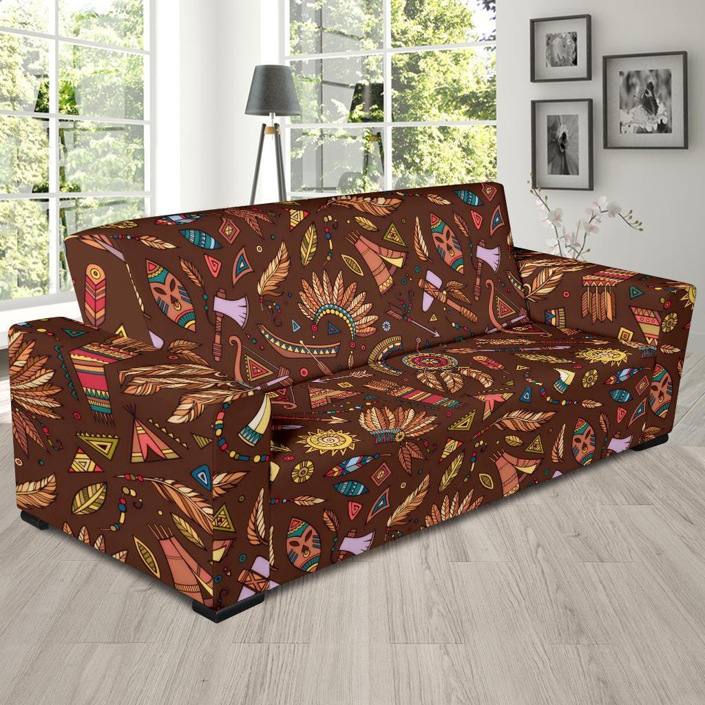 Dream Catcher Native American Boho Feather Sofa Covers-grizzshop