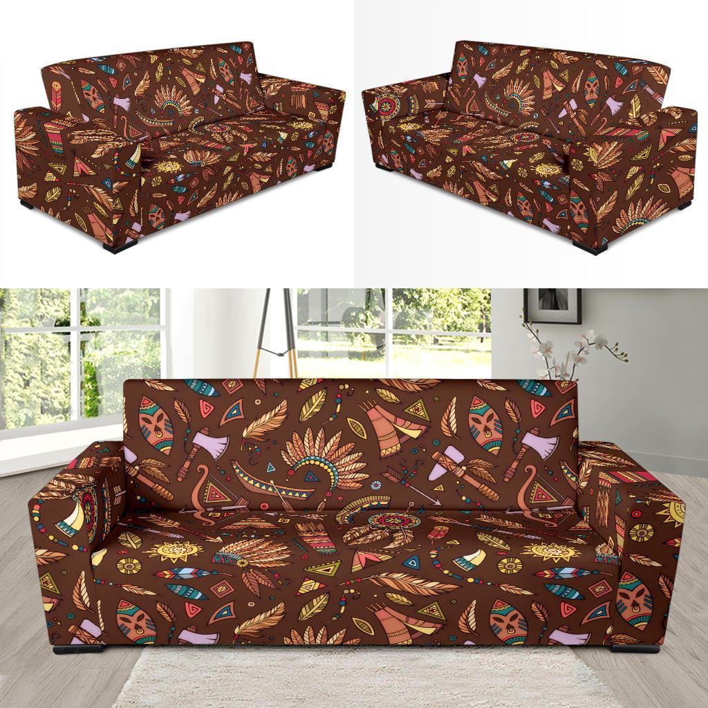 Dream Catcher Native American Boho Feather Sofa Covers-grizzshop