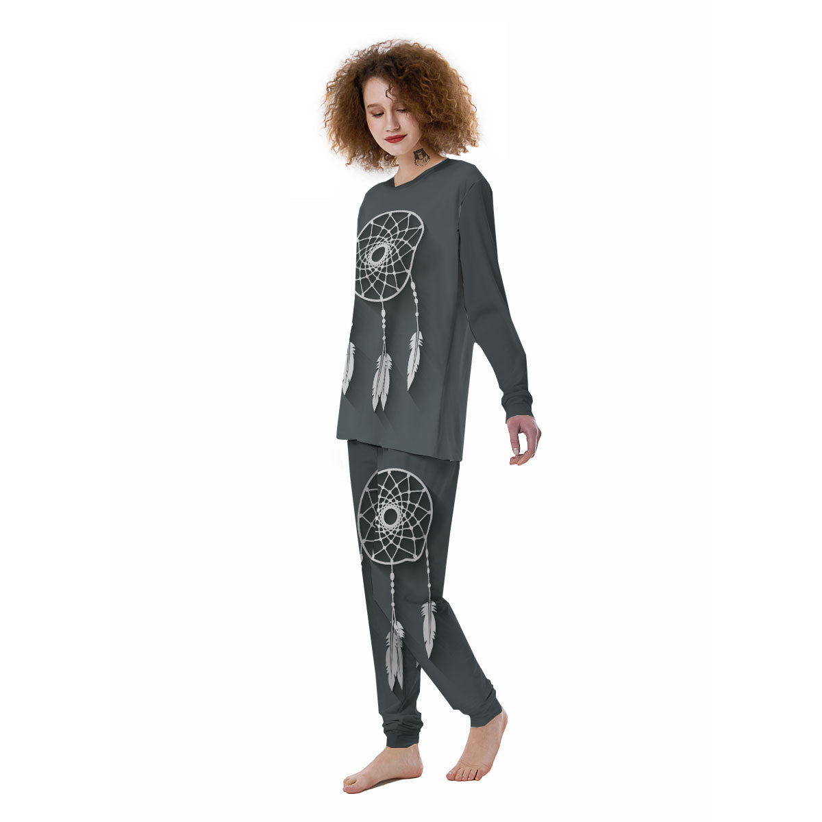 Dream Catcher Native Tribal Print Women's Pajamas-grizzshop