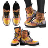 Dream Catcher Owl Women's Leather Boots-grizzshop