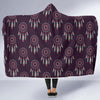 Dream Catcher Purple Feather Hooded Blanket-grizzshop