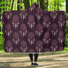 Dream Catcher Purple Feather Hooded Blanket-grizzshop