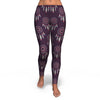 Dream Catcher Purple Feather Pattern Print Pattern Women Leggings-grizzshop