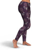 Dream Catcher Purple Feather Pattern Print Pattern Women Leggings-grizzshop