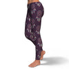 Dream Catcher Purple Feather Pattern Print Pattern Women Leggings-grizzshop