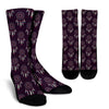 Dream Catcher Purple Feather Pattern Print Unisex Crew Socks-grizzshop