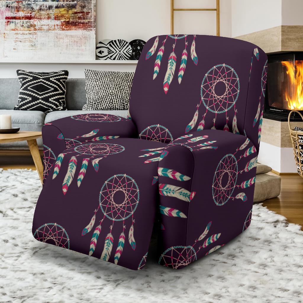 Dream Catcher Purple Feather Recliner Cover-grizzshop